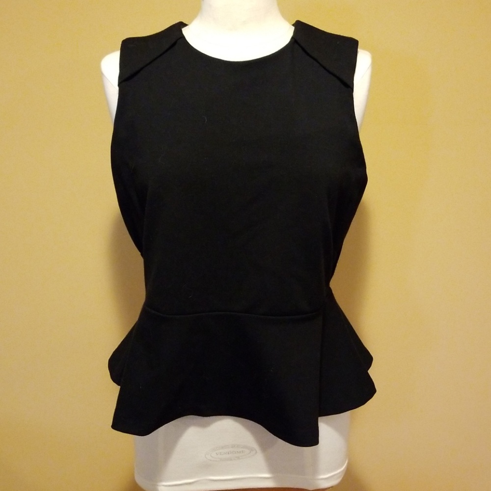 Black Peplum Top